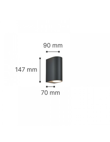 ΑΠΛΙΚΑ ΠΛΑΣΤΙΚΗ 80200144 ΑΝΘΡΑΚΙ IP54