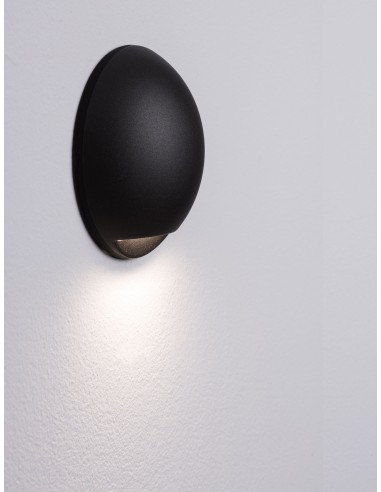 ΑΠΛΙΚΑ ΤΟΙΧΟΥ ΣΤΕΓΑΝΗ LED 3W 9136410 ΜΑΥΡΟ