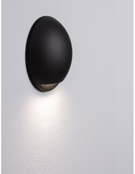 ΑΠΛΙΚΑ ΤΟΙΧΟΥ ΣΤΕΓΑΝΗ LED 3W 9136410 ΜΑΥΡΟ