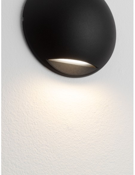 ΑΠΛΙΚΑ ΤΟΙΧΟΥ ΣΤΕΓΑΝΗ LED 3W 9136410 ΜΑΥΡΟ