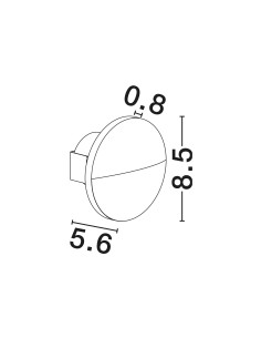 ΑΠΛΙΚΑ ΤΟΙΧΟΥ ΣΤΕΓΑΝΗ LED 2W 9036503 ΑΜΜΟΥ 2