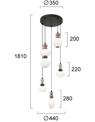 ΦΩΤΙΣΤΙΚΟ ΚΡΕΜΑΣΤΟ 4347000 GEMMA LED 27W 3000K