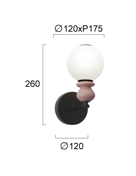 ΑΠΛΙΚΑ ΤΟΙΧΟΥ 4347200 GEMMA LED 5W 3000K