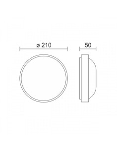 ΠΛΑΦΟΝΙΕΡΑ LED 6935 18W ΠΛΑΣΤΙΚΗ ΣΤΕΓ.IP54 CCT ΛΕΥΚΗ 2