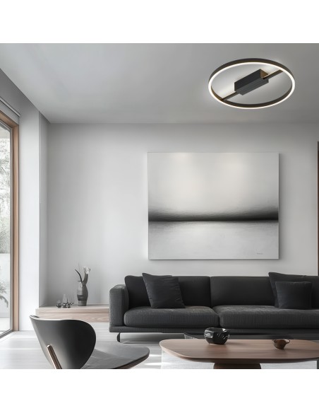 ΦΩΤΙΣΤΙΚΟ ΟΡΟΦΗΣ LED 4348300 29W 3000K ΜΑΥΡΟ