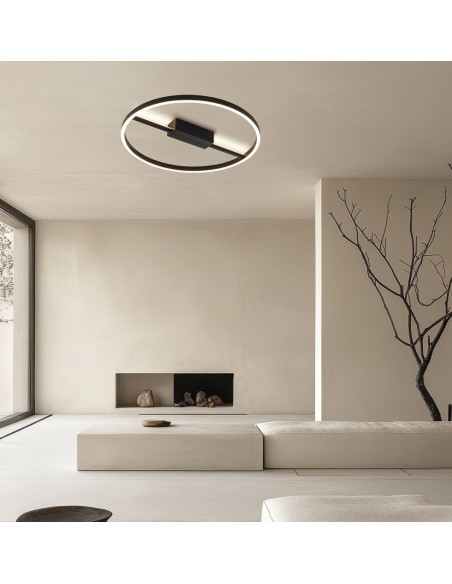 ΦΩΤΙΣΤΙΚΟ ΟΡΟΦΗΣ LED 4348400 36W 3000K ΜΑΥΡΟ