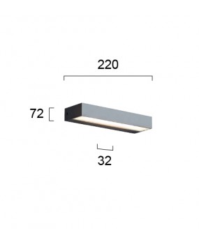 ΑΠΛΙΚΑ TECH LED 12W 4137600  3000K ΓΚΡΙ IP54 2