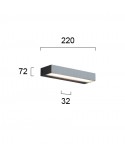 ΑΠΛΙΚΑ ΑΛΟΥΜΙΝΙΟΥ LED 110.4137600 ΓΚΡΙ