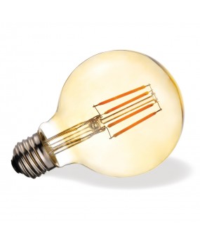 ΛΑΜΠΑ LED FILAMENT Φ95 7W E27 2200K ΜΕΛΙ