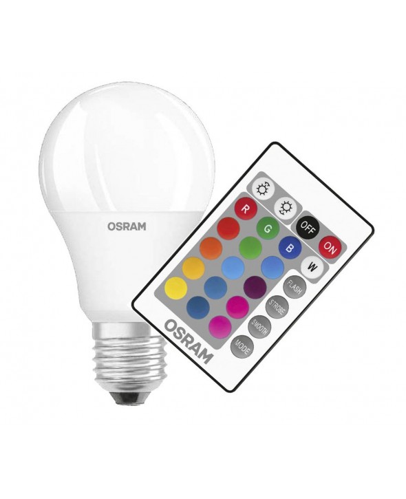 ΛΑΜΠΑ LED RGB 9W E27 REMOTE CONTROL OSRAM