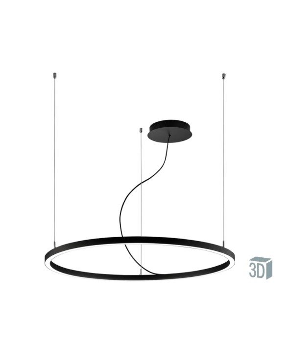 ΦΩΤΙΣΤΙΚΟ ΚΡΕΜΑΣΤΟ LED 48W 4224100 3000K ΜΑΥΡΟ
