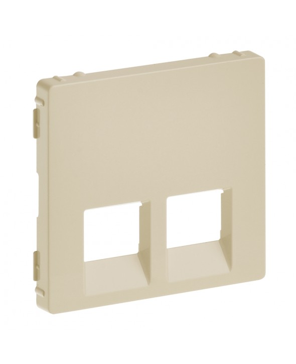 ΠΛΑΚΙΔΙΟ ΔΙΠΛΗΣ ΠΡΙΖΑΣ RJ11/RJ45 755421 VALENA LIFE IVORY