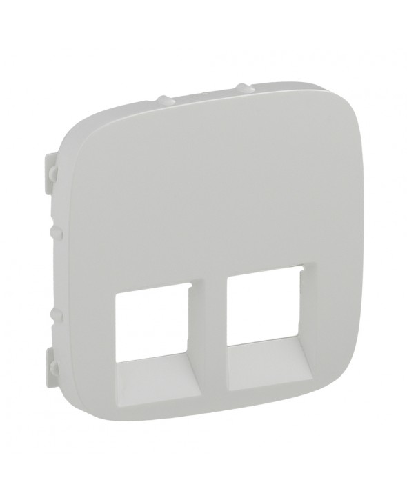 ΠΛΑΚΙΔΙΟ ΔΙΠΛΗΣ ΠΡΙΖΑΣ RJ11/RJ45 755425 VALENA ALLURE ΛΕΥΚΟ