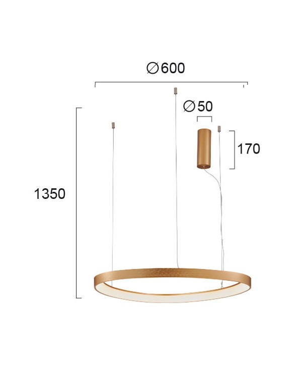 ΦΩΤΙΣΤΙΚΟ ΚΡΕΜΑΣΤΟ LED 48W 4222800 3000K
