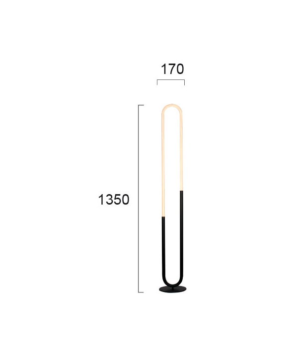 ΦΩΤΙΣΤΙΚΟ ΔΑΠΕΔΟΥ LED 20W 3000Κ 4250100 ΜΑΥΡΟ