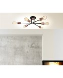 ΦΩΤΙΣΤΙΚΟ ΟΡΟΦΗΣ 123-02305-13 ΜΑΥΡΟ-ΧΑΛΚΟΣ ΑΛΚΙΝΟ