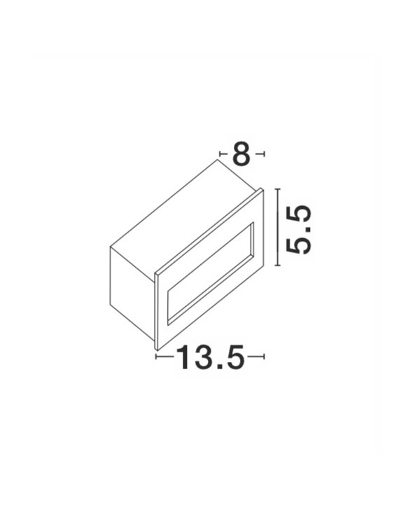 ΑΠΛΙΚΑ LED ΧΩΝΕΥΤΗ 3W 726405 3000K IP54