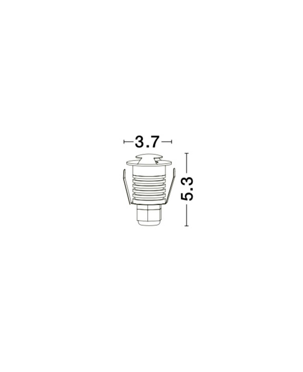 ΣΠΟΤ ΧΩΝΕΥΤΟ LED 1W 8038801
