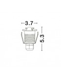 ΣΠΟΤ ΧΩΝΕΥΤΟ LED 1W 8038801