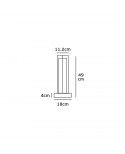 ΦΩΤΙΣΤΙΚΟ ΕΔΑΦΟΥΣ LED 02131/G/W/45 ΤΣΙΜΕΝΤΟ