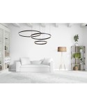 ΦΩΤΙΣΤΙΚΟ ΚΡΕΜΑΣΤΟ LED 42W 04251PE/B/W/60 3000Κ ΜΑΥΡΟ