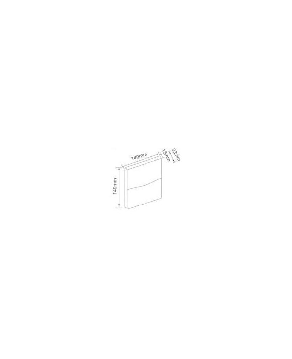 ΑΠΛΙΚΑ LED 3W 17-03687-10 3000K ΓΚΡΙ
