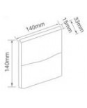 ΑΠΛΙΚΑ LED 3W 17-03687-10 3000K ΓΚΡΙ