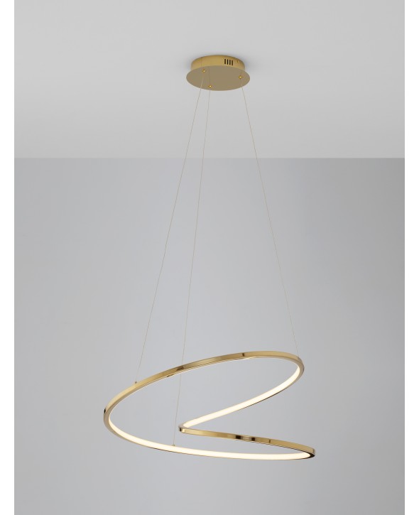 ΦΩΤΙΣΤΙΚΟ ΚΡΕΜΑΣΤΟ LED 41W 9248109 3000K ΧΡΥΣΟ DIMMABLE