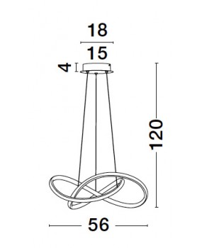 ΦΩΤΙΣΤΙΚΟ ΚΡΕΜΑΣΤΟ LED 28W 9248107 3000K ΜΑΥΡΟ 2