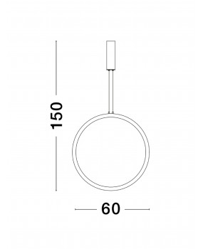ΦΩΤΙΣΤΙΚΟ ΚΡΕΜΑΣΤΟ LED 35W 9070167 3000K ΜΑΥΡΟ 2